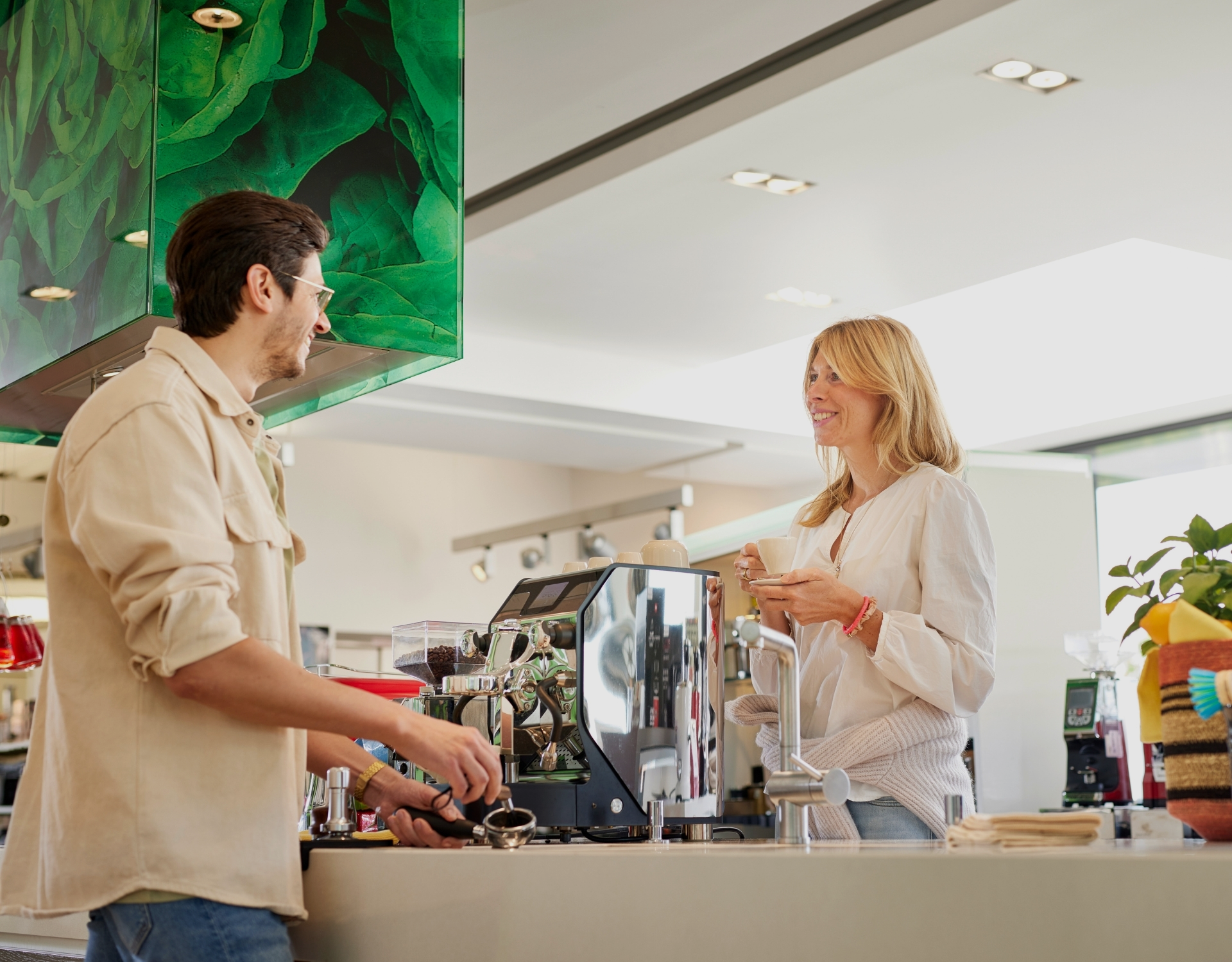 Haushaltgeräte im Obergeschoss