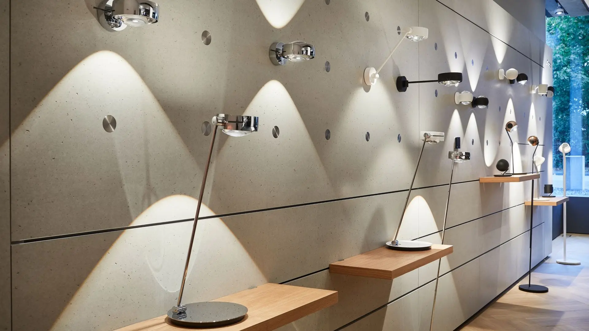 Occhio Ausstellungsfläche – Wandansicht