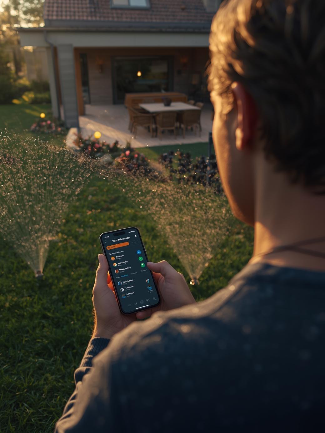 Smarte Bewässerung und Außenbeleuchtung