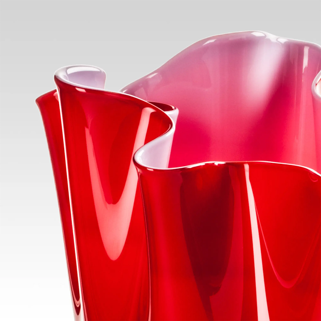 Vase Fazzoletto opalino - Ø 23 cm H 31 cm
