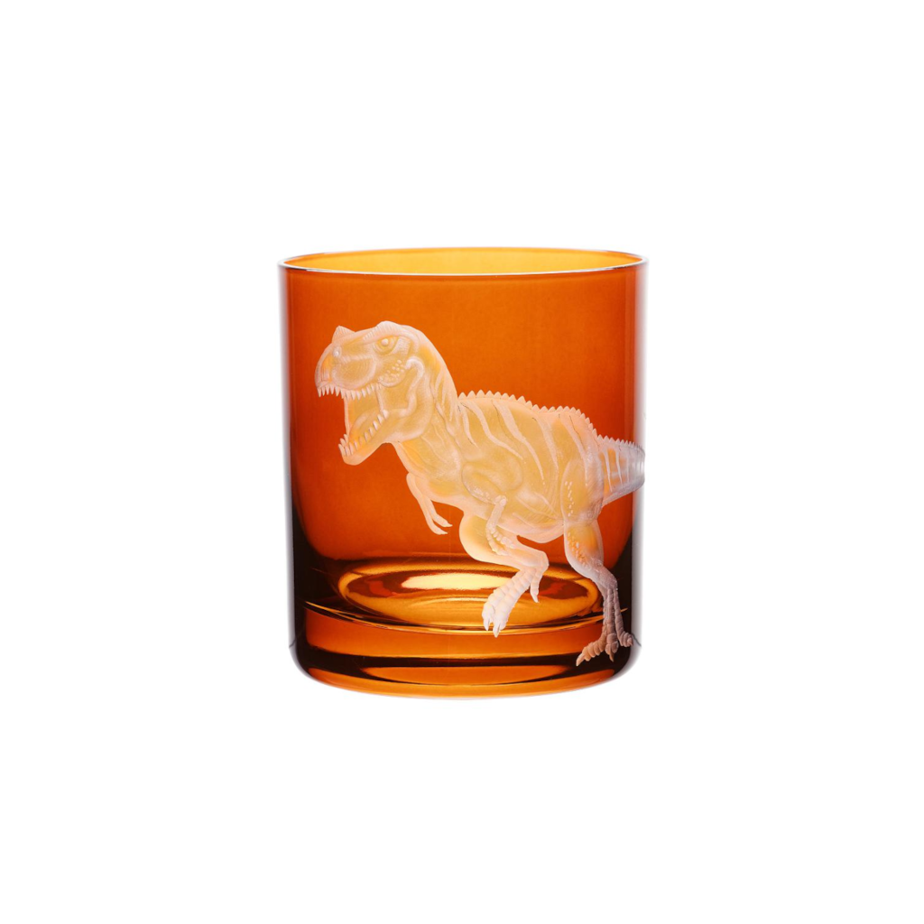 [G-212-DX1-1-SM] Whiskeyglas groß Dinosaur Collection - T-Rex (smoke)