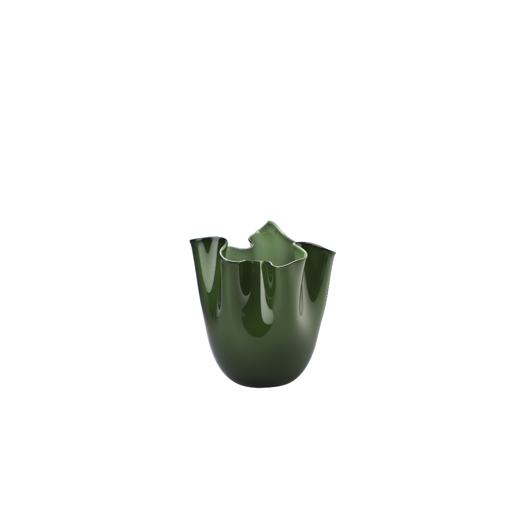 Vase Fazzoletto opalino - Ø 13 cm H 13 cm