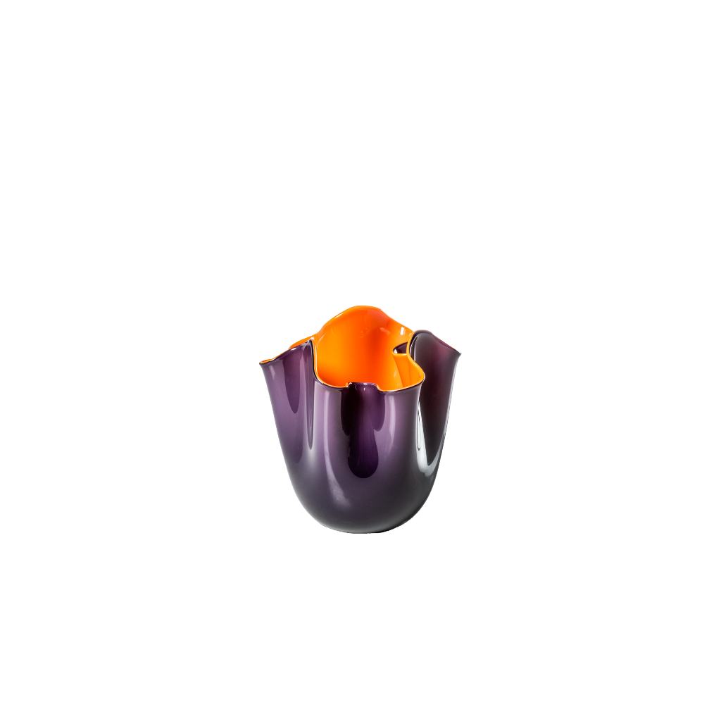 Vase Fazzoletto opalino - Ø 13 cm H 13 cm