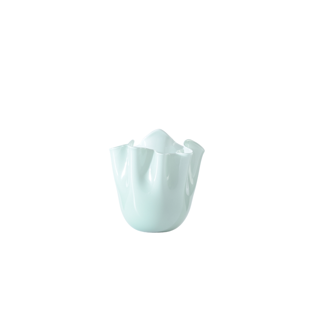 Vase Fazzoletto opalino - Ø 13 cm H 13 cm