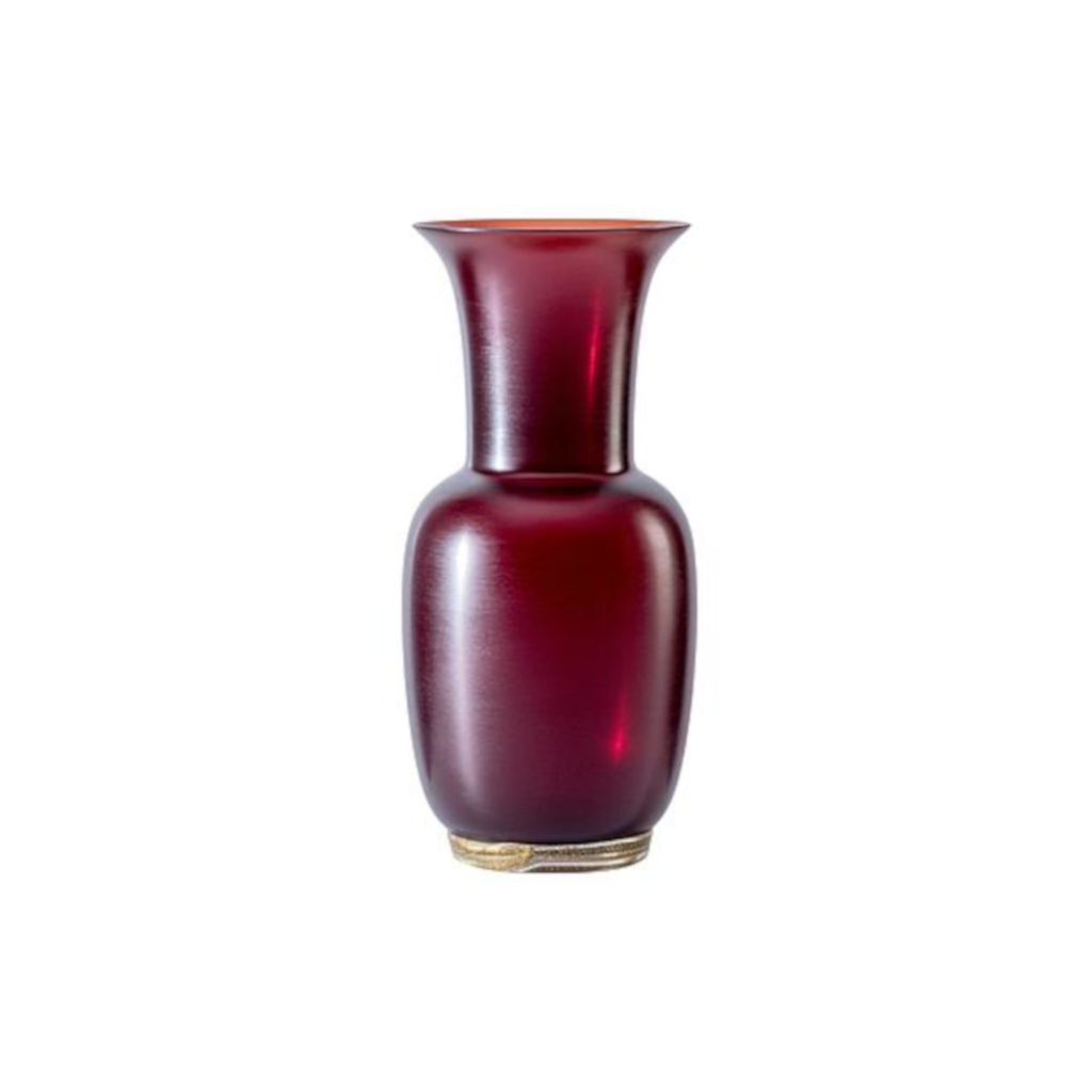 [FO370622000H0BFC] Vase Opalino Satin - Ø 17 cm H 36 cm (ox blood red)