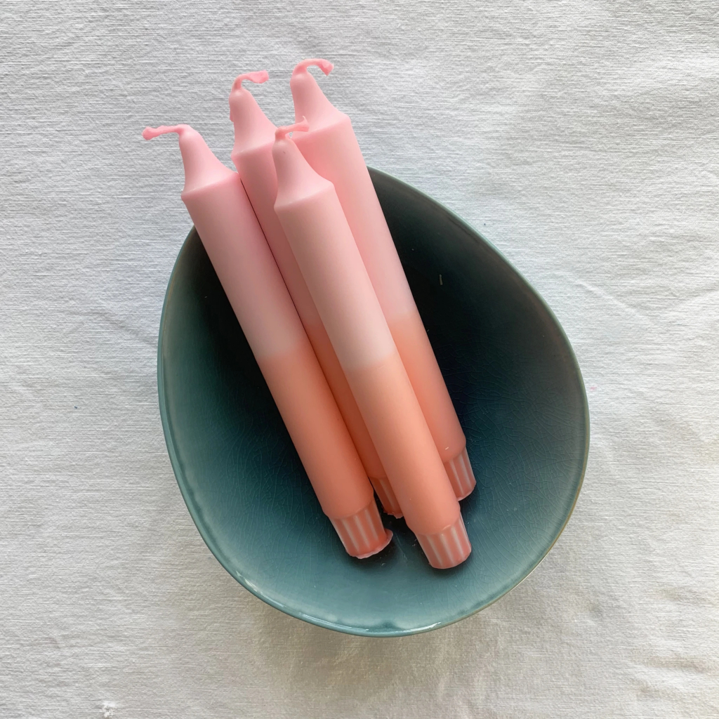 Stabkerze (4er Set) - Pastell Shades