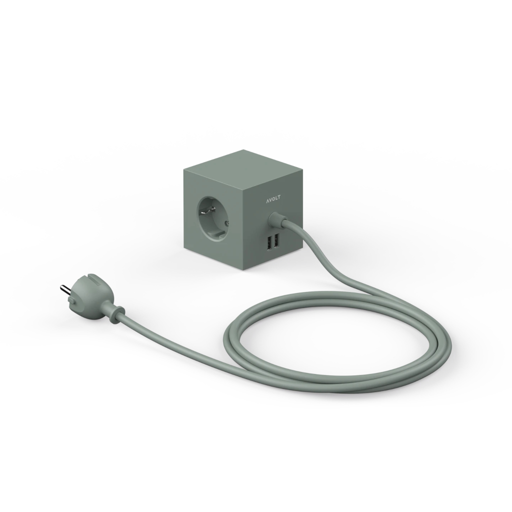 Steckdose Square 1 - mit USB A