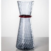 [FO370666000F0A65] Vase Tiara - Ø 19 cm H 46 cm (light pink/grape)