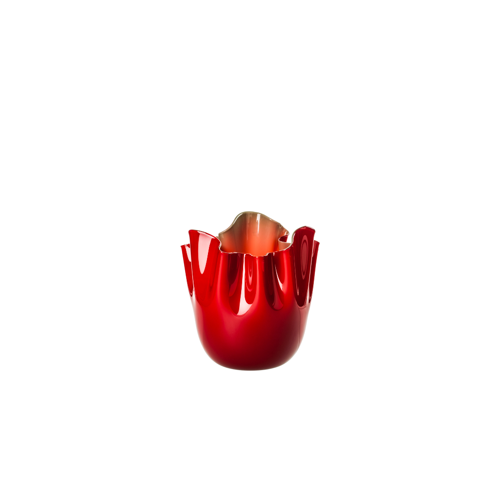 Vase Fazzoletto opalino - Ø 13 cm H 13 cm