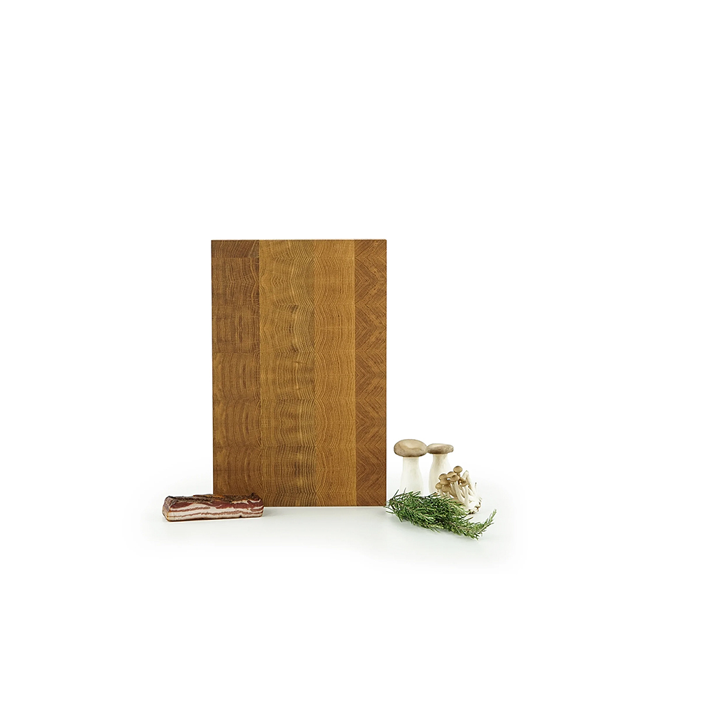 [ESSENTIAL SB 45/29,5 Stirnholz] Schneidebrett Essential Stationary Eiche - mit Stirnholz (medium 29,5 x 45 cm)