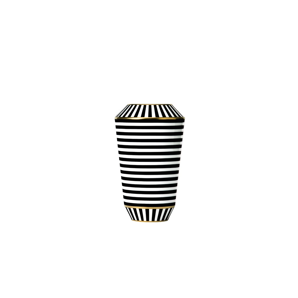 [VA1795205705] Vase Luna - schwarz gold (H: 20,5 cm)