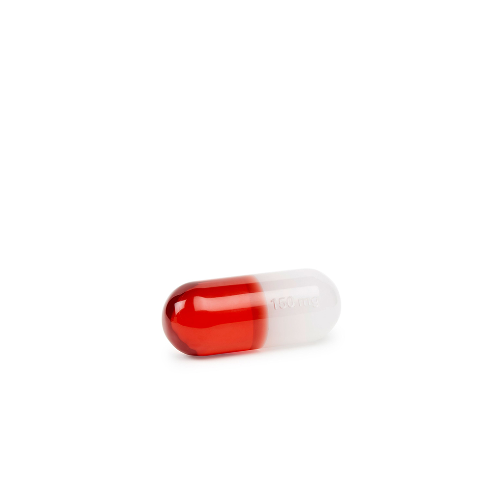 [22280] Acrylic Pill 150 mg - small (red)