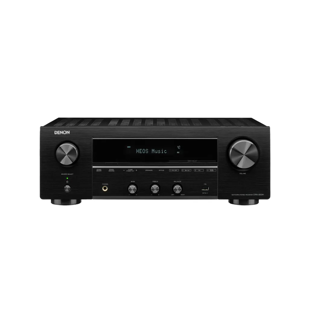 DRA-800H Stereo-Netzwerk-Receiver, DAB+/WLAN/AirPlay 2/HEOS, schwarz