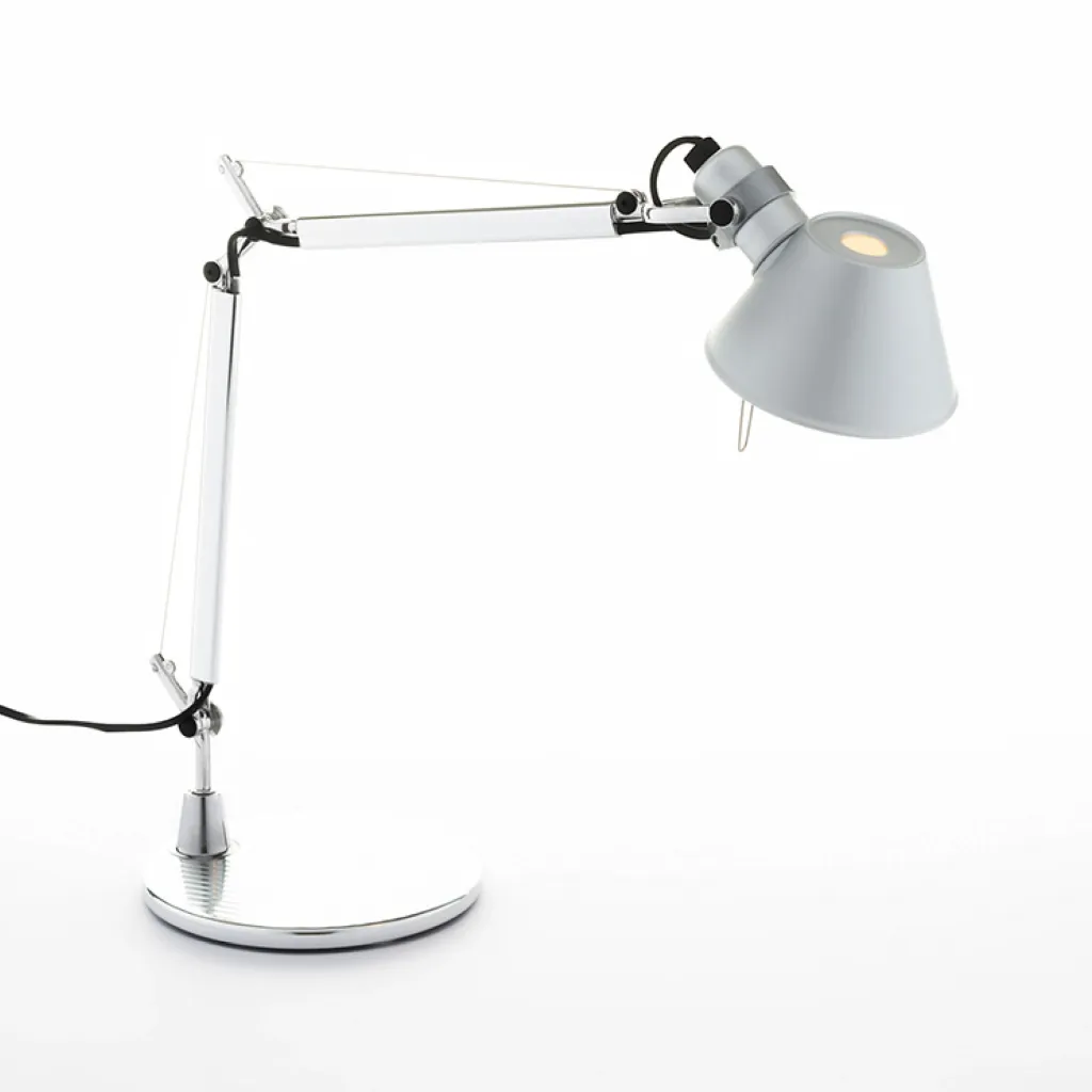 Tolomeo Micro Table mit Fuß aluminium