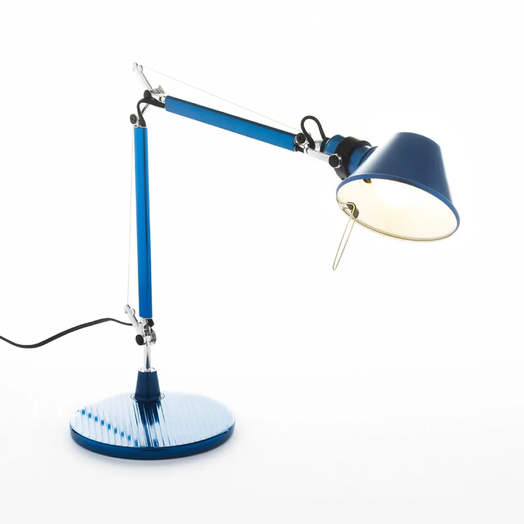 Tolomeo Micro Table mit Fuß blue
