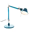 Tolomeo Micro Table mit Fuß blue
