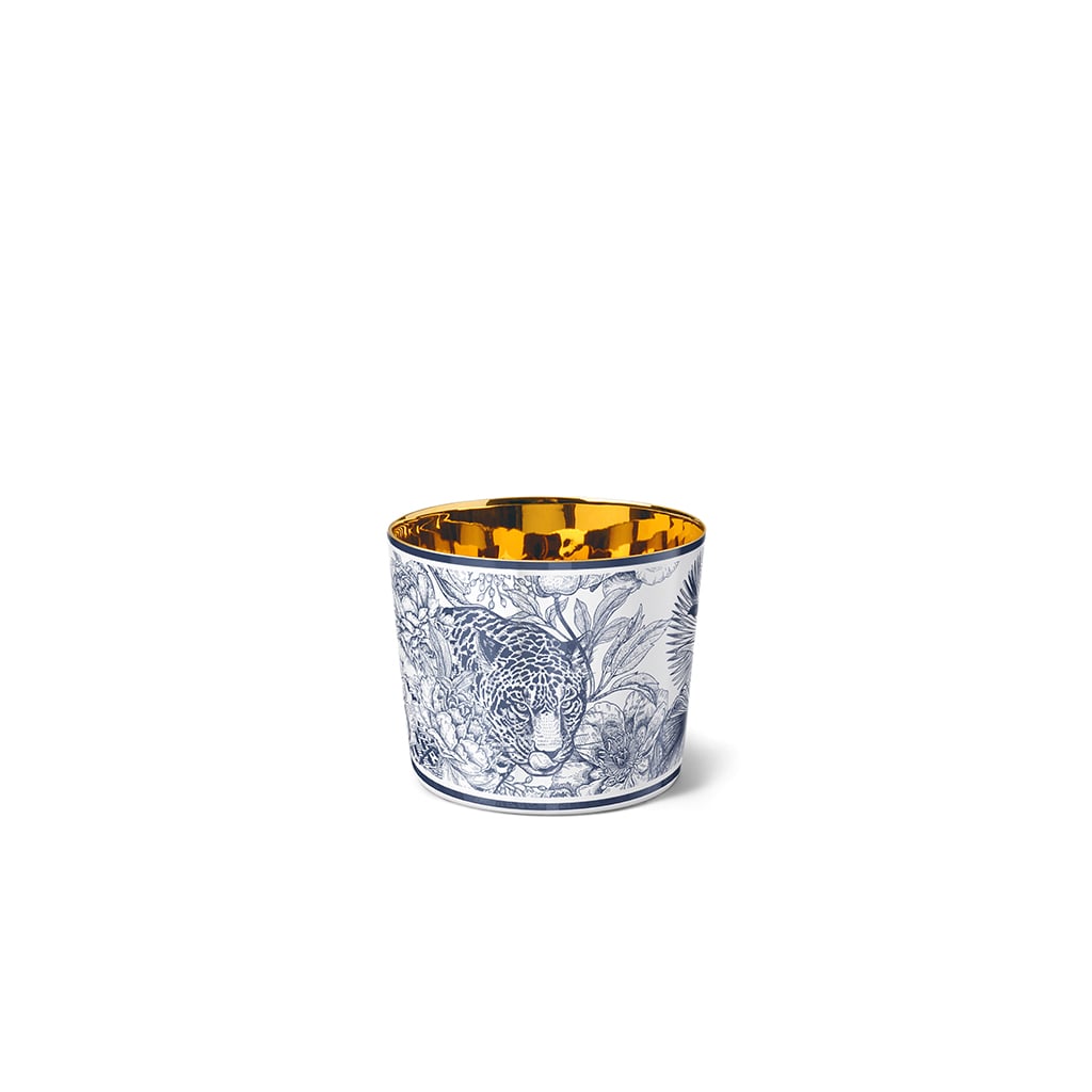 [OB1785 57132] Champagnerbecher Sip of Gold - Paraíso Blue (Leopard)