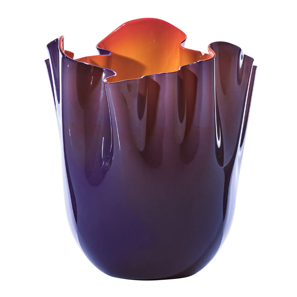 Vase Fazzoletto opalino - Ø 23 cm H 31 cm