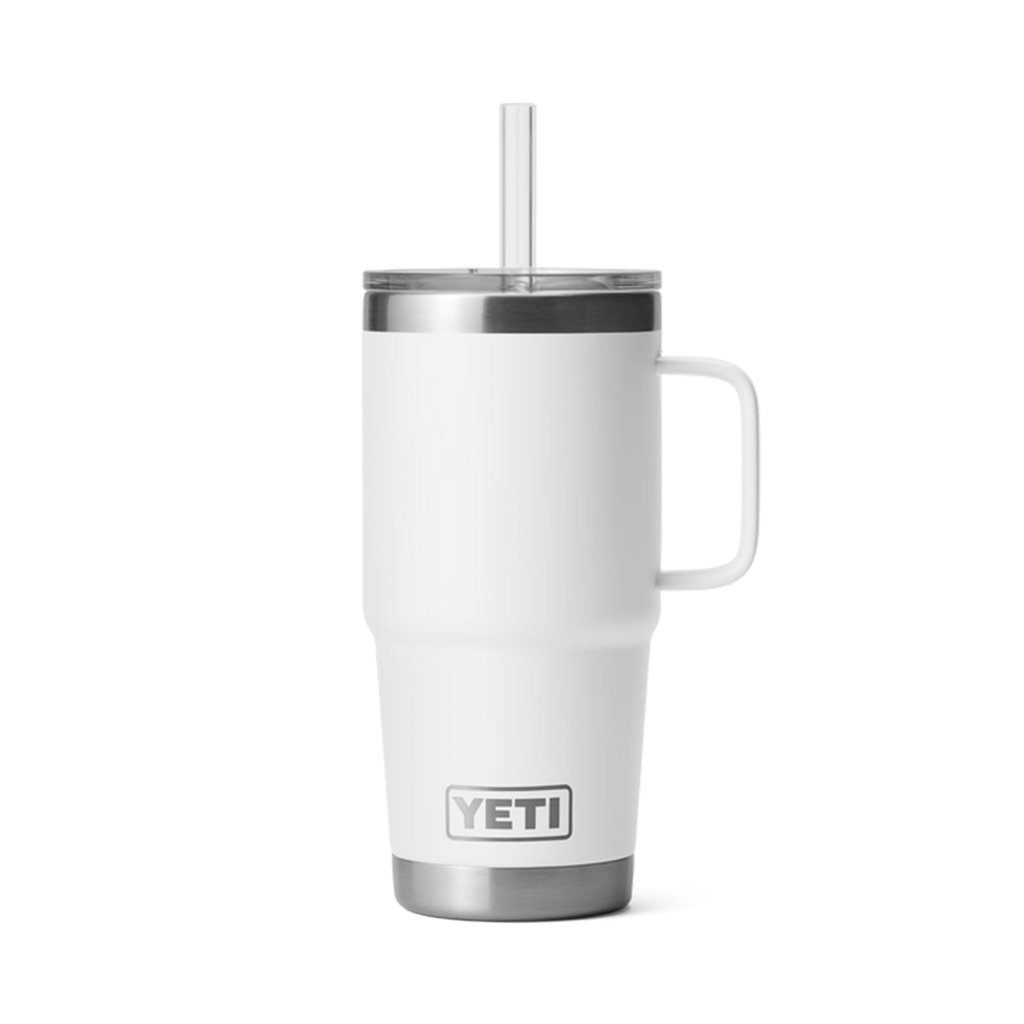 [70000002295] Reisebecher Rambler 25 OZ - mit Trinkhalmdeckel (710 ml) (white)