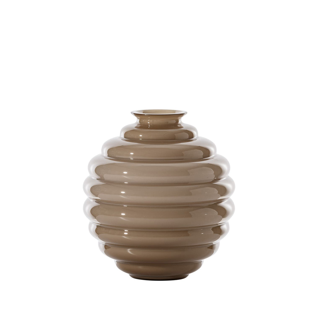 [FO370707000O0BSS] Vase Deco opalino - Ø 23 cm H 24,5 cm (moka)