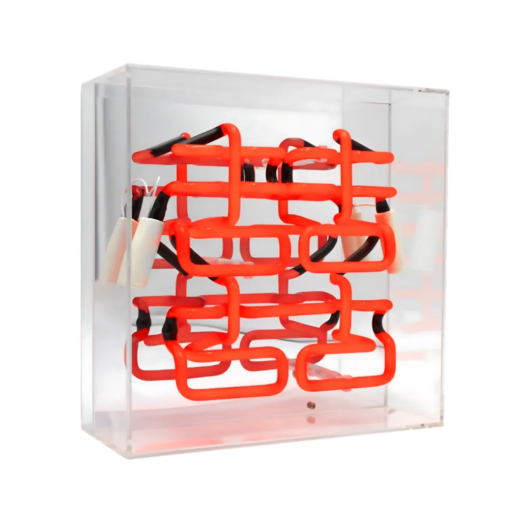 Double Happiness Neon-Box, Acryl, Medium