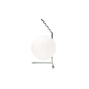 IC Lights T1 Low Tischleuchte, Chrom mit Opalglas