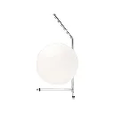 IC Lights T1 Low Tischleuchte, Chrom mit Opalglas