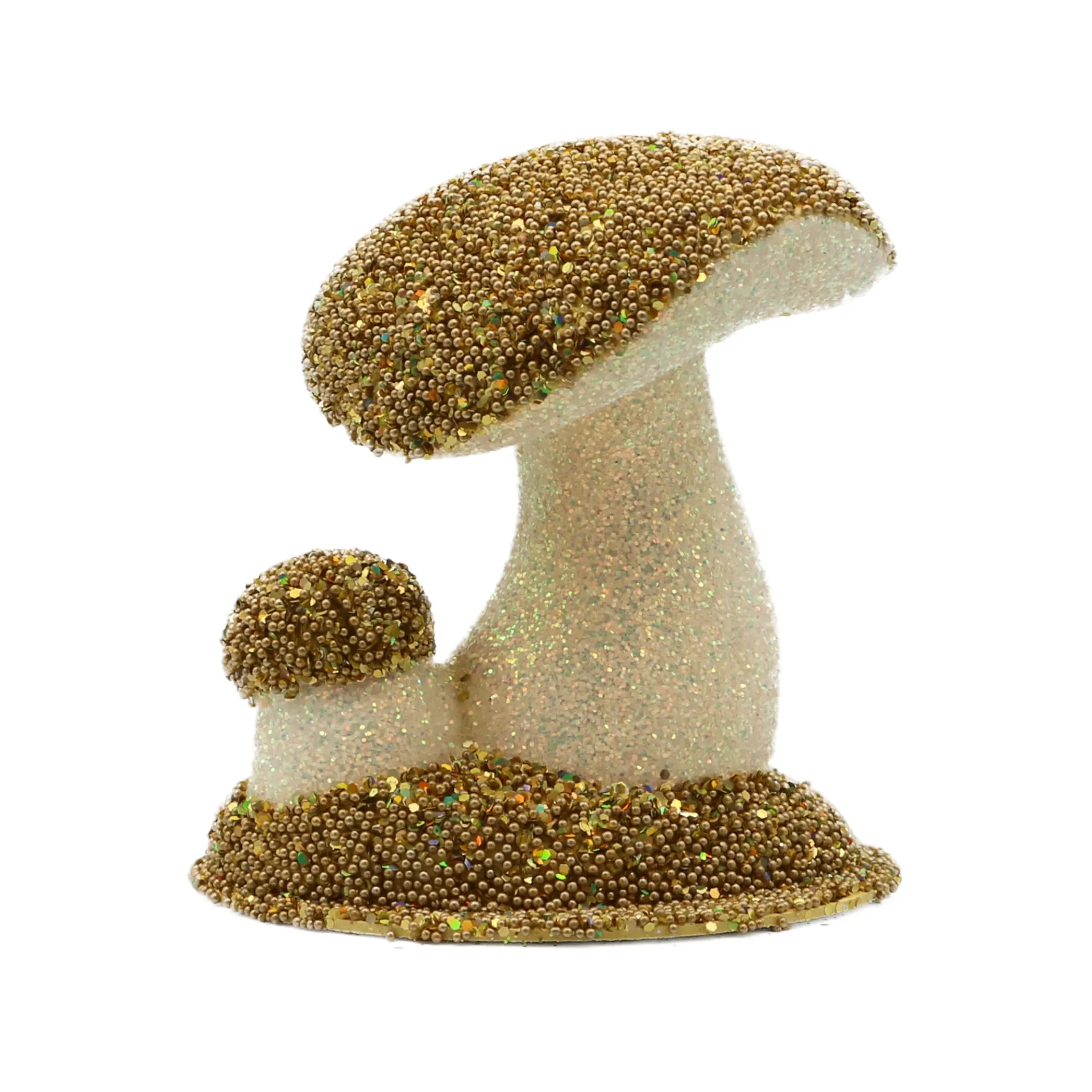 [12-0 G] Doppelpilz aus Papiermaché, Perle (gold)