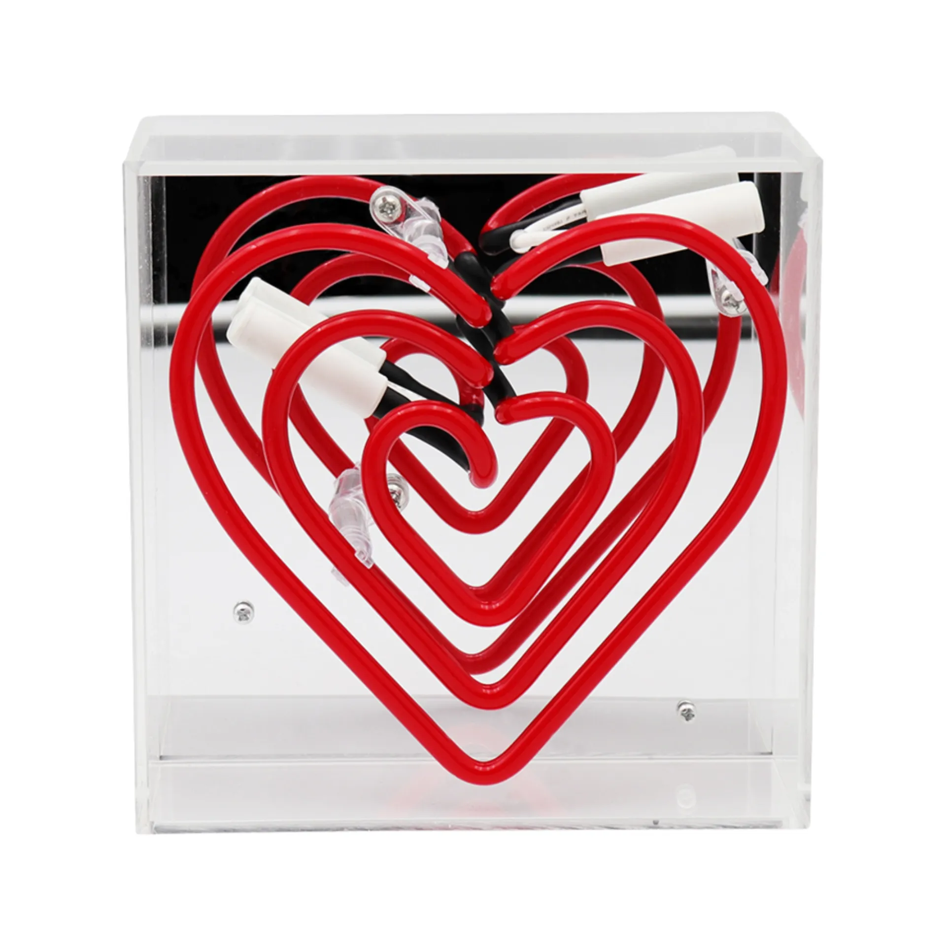 Heart Neon-Box, Acryl, Mini