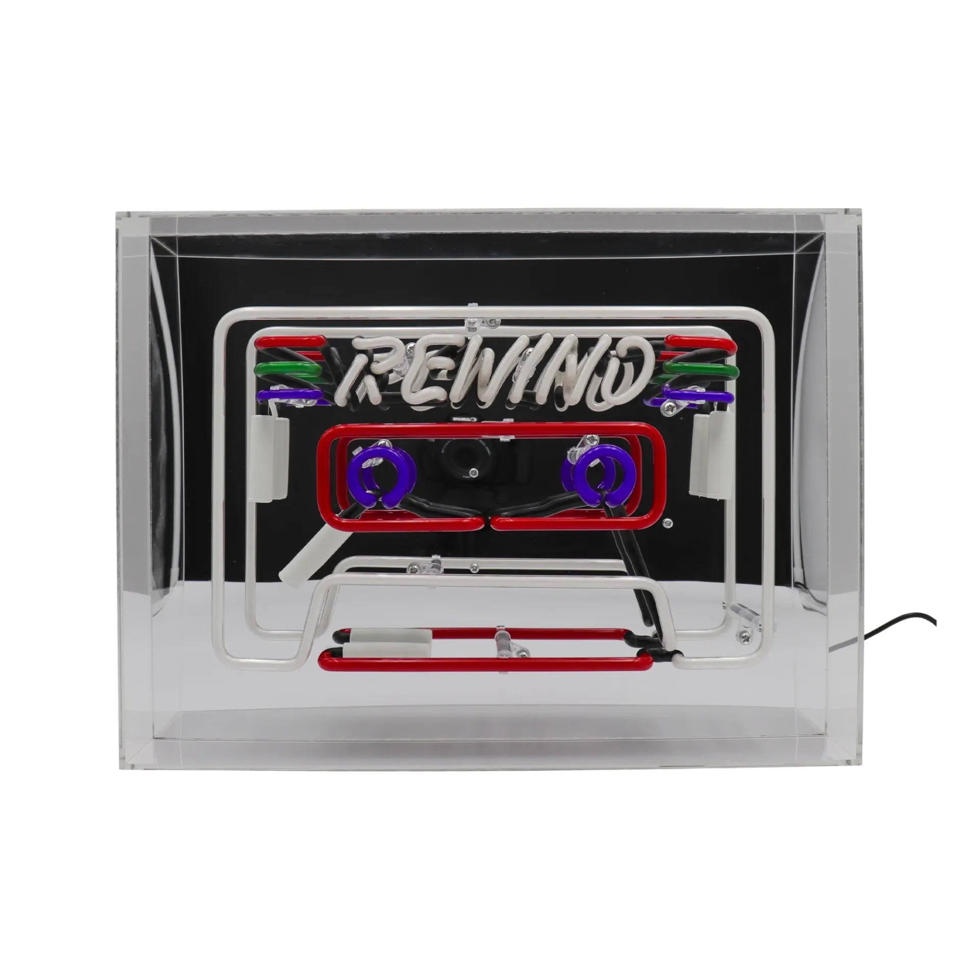 Cassette Neon-Box, Acryl, Groß