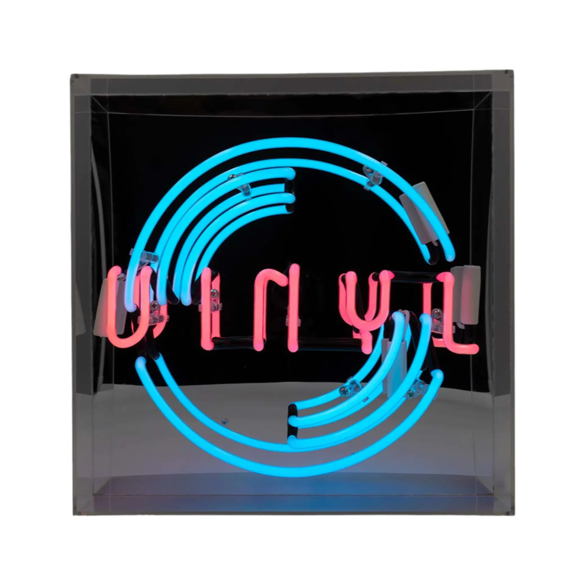 Vinyl Neon-Box, Acryl, Groß