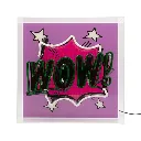 WOW! Neon-Box, Acryl, Groß