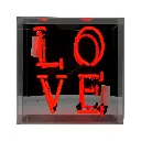 Love Neon-Box, Acryl, Medium