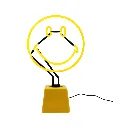 The Original Smiley Neon-Tischleuchte, Echtglas-Neon