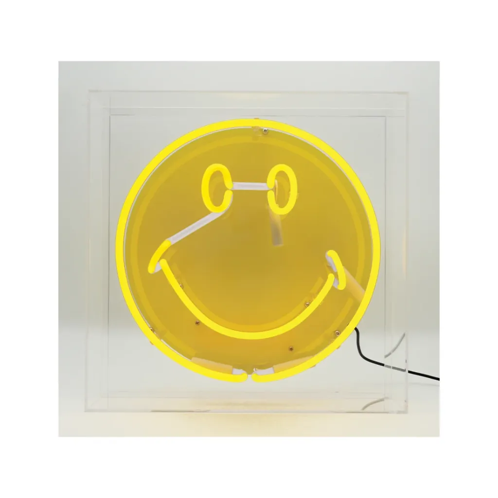The Original Smiley Just Smile Neon-Dekoleuchte, 35 x 35 cm, Acrylglas