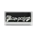 Champagne Neon-Leuchtschild, Pink