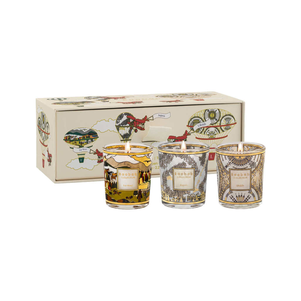 Aspen-Likááh-Far West Reisekerzen, Höhe 6 cm, Glas