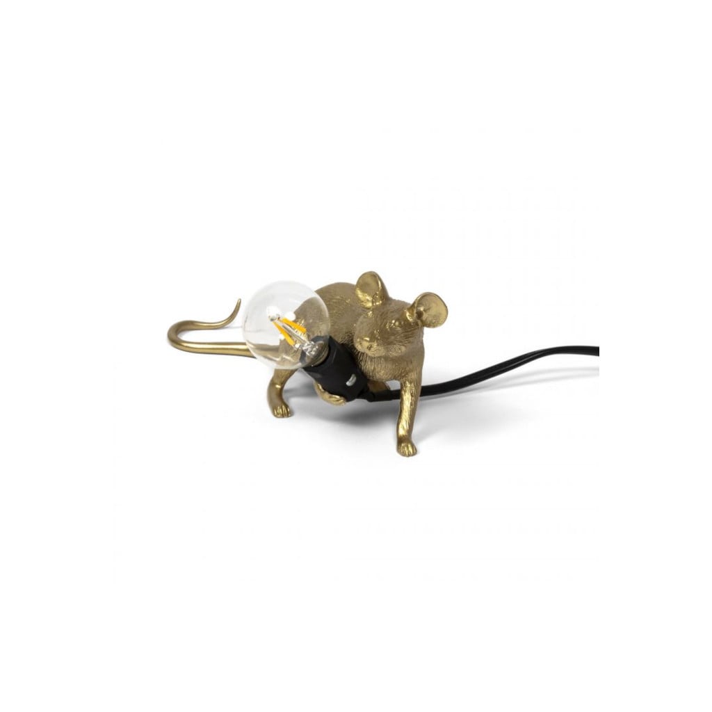 [15072 GLD] Mouse Lamp, liegend (gold)