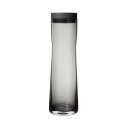 Wasserkaraffe Splash - geschwärztes Glas