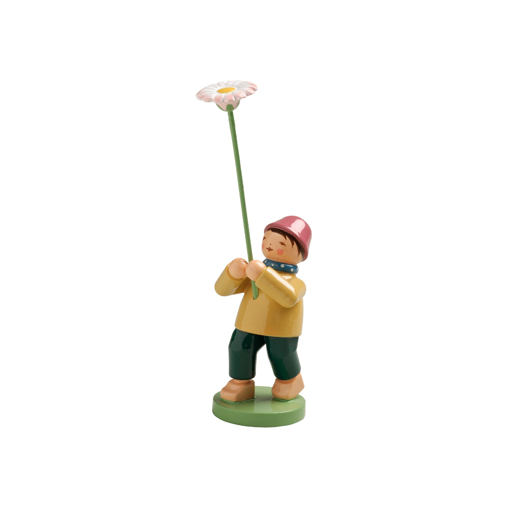 [5248/10] Blumenkinder Sommer (Junge mit Gänseblümchen)