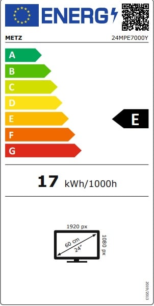 [24MPE7000Y] 24MPE7000Y blau, tragbarer TV mit Akku