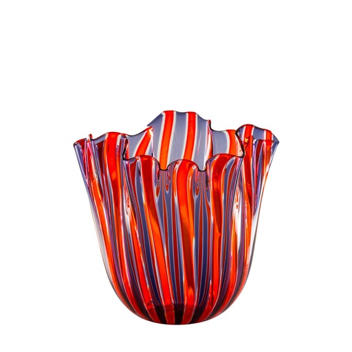 [FO370102000C0A9E] Vase Fazzoletto a Canne - Ø 24 cm H 20 cm